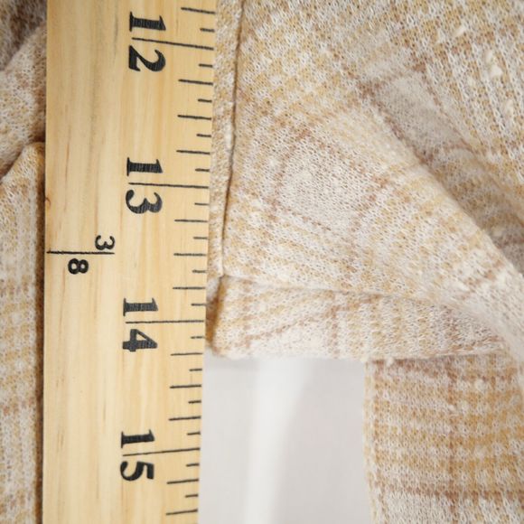 Vintage Usia Women's Tweed Dress Pants Cream Tan Elastic Waist Polyester Size 16 - Picture 10 of 11